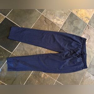 H&M Dark Blue Patterned Pants